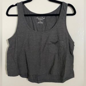 AEO Cropped Pocket Tank